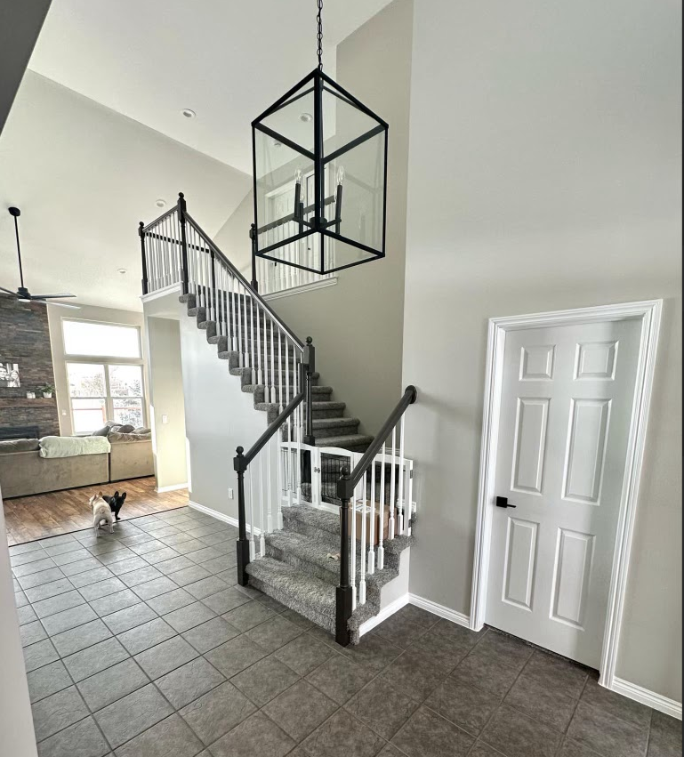 Foyer Drywall installation
