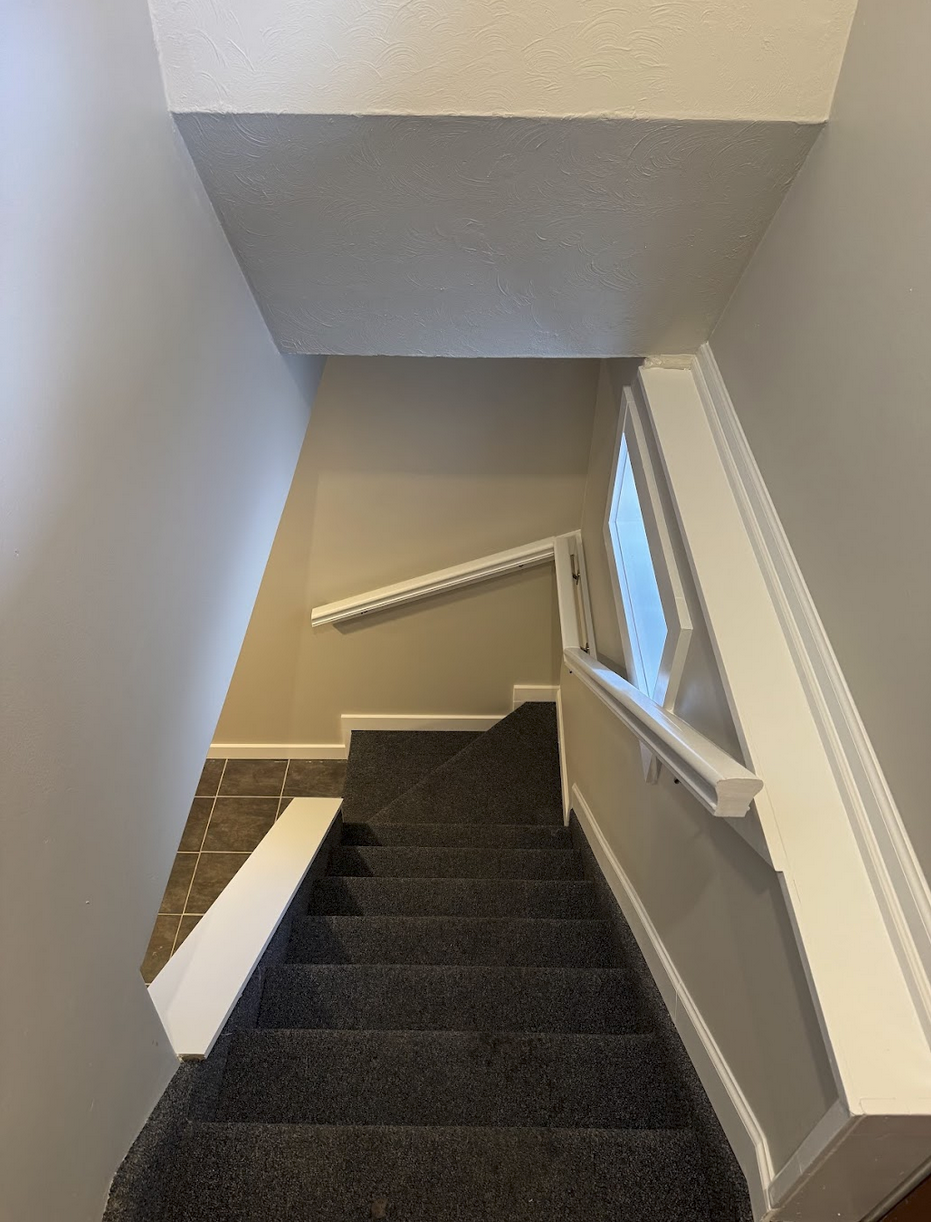 Staircase Drywall installation