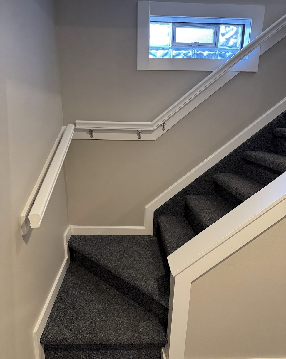 Staircase Drywall installation