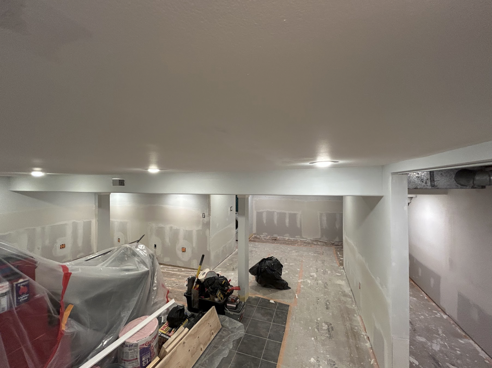 Clean drywall finishing